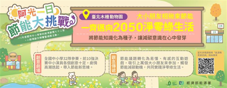 總獎金達33萬！節約能源創意七十二變小劇場創作競賽 經濟部能源署祭高額獎金邀請全國中小學發揮節能創意～