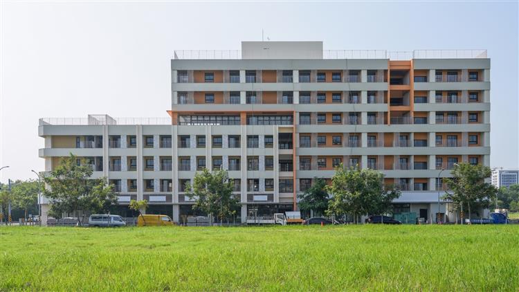 台糖於臺南市興建首棟銀髮住宅，預計今年底完工。此為實景圖。