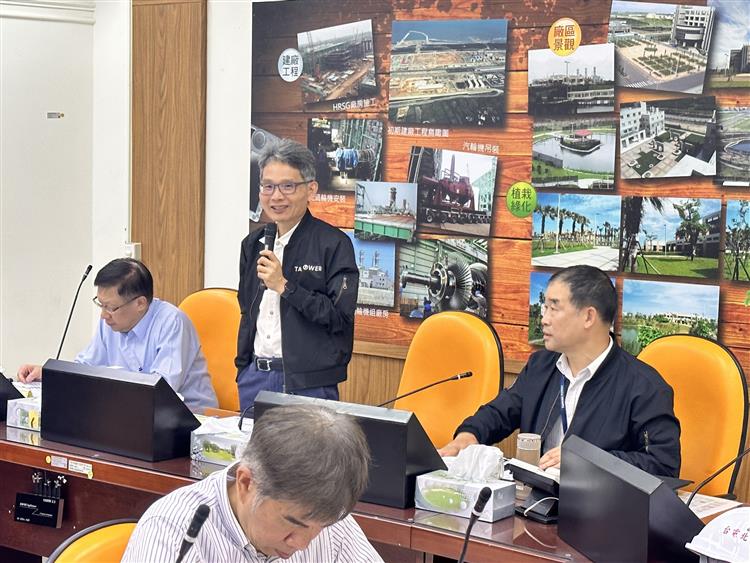 經濟部賴建信次長今(6)日前往台電大潭電廠及中油大潭配氣站視察。
