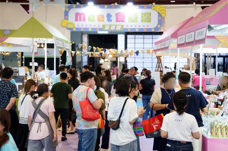圖5：Meet食臺灣主題館人潮絡繹不絕，歡迎大家一起來逛展