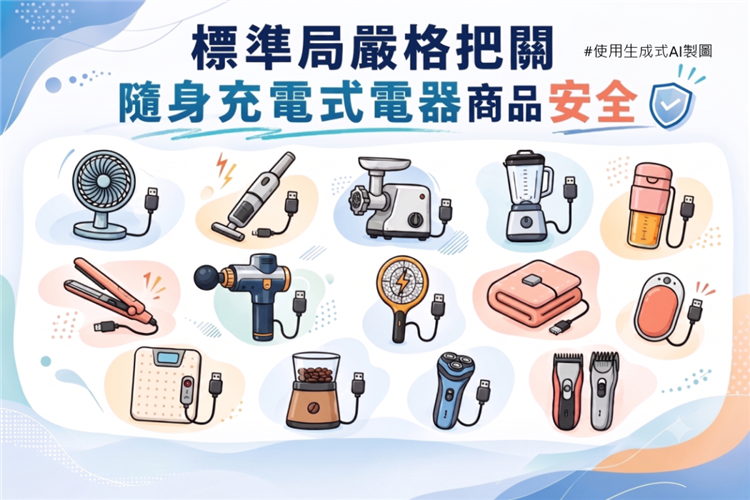 1150806標準局新聞稿【主圖】-14種隨身充電式電器