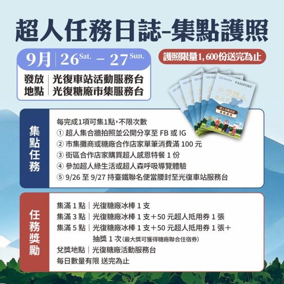 圖說2：超人集點活動任務與獎勵。(商業署提供)