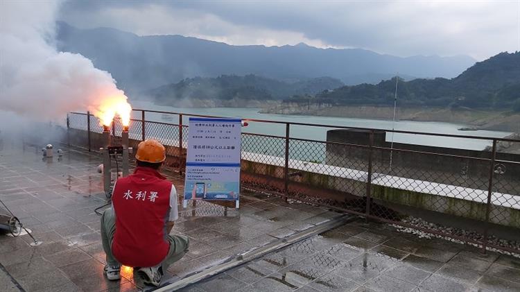 曾文水庫人工增雨施作