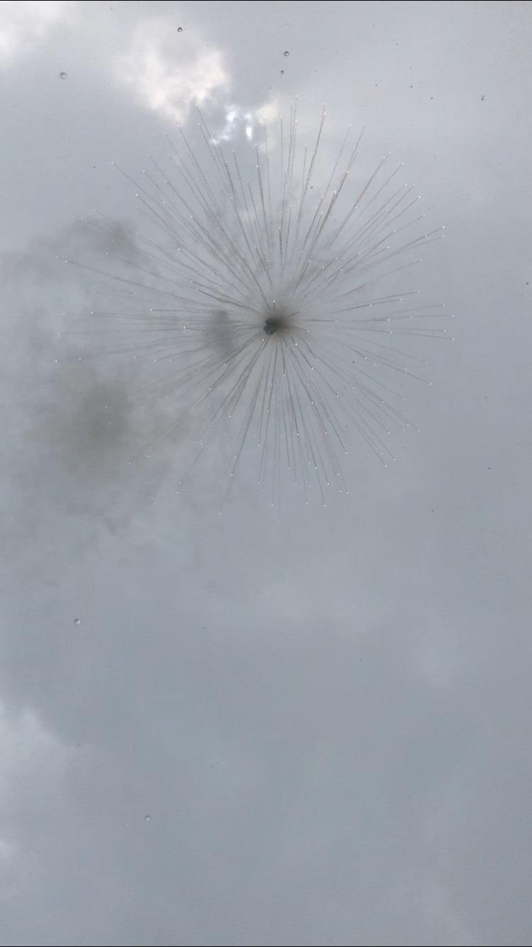 空中焰彈施作人工增雨