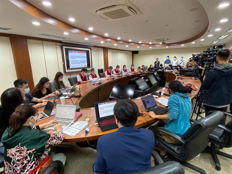 109年下半年旱災經濟部緊急應變小組第2次工作會議會後記者會會場
