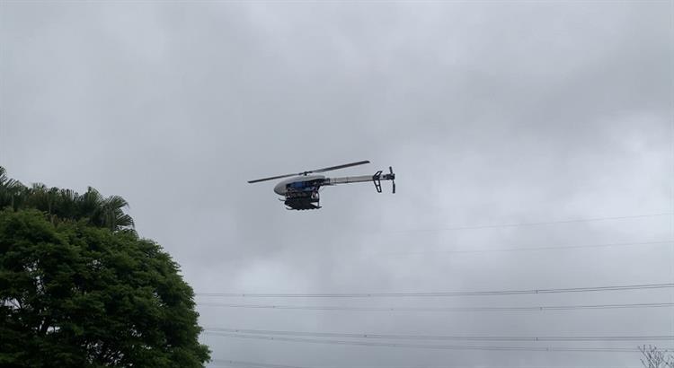 經濟部水利署首次在石門水庫集水區以無人機進行空中人工增雨試驗1