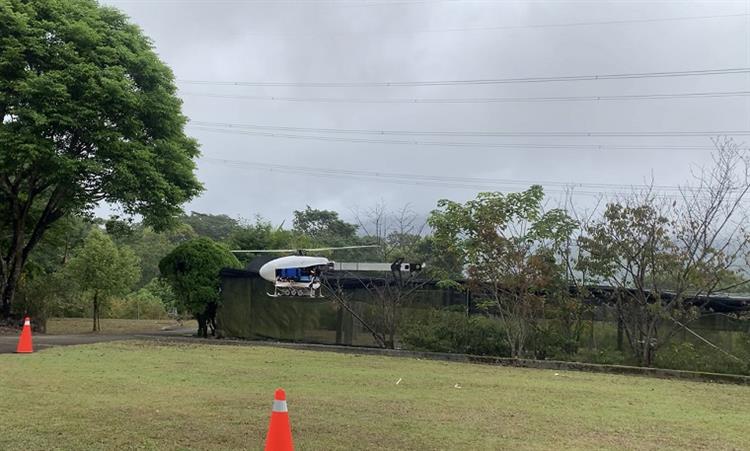 經濟部水利署首次在石門水庫集水區以無人機進行空中人工增雨試驗