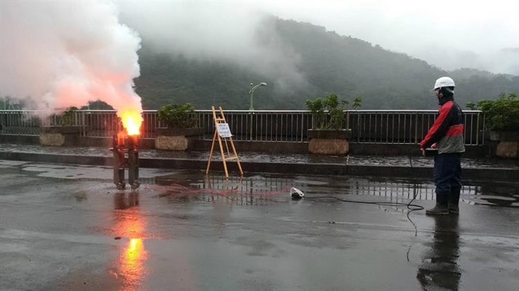 經濟部水利署與翡翠水庫管理局地面人工增雨作業