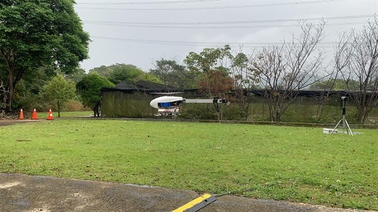 水利署把握此波難得降雨系統在石門水庫進行第2次無人機增雨作業1