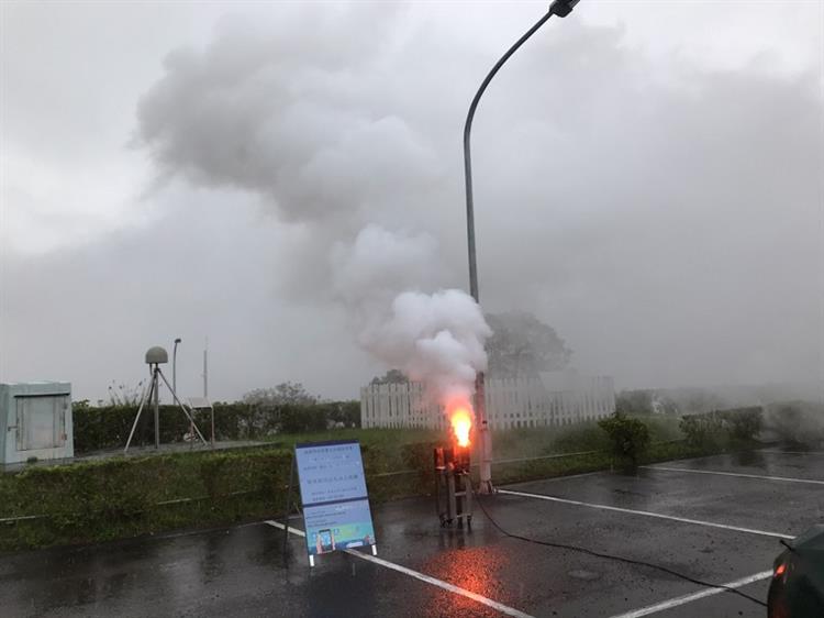 掌握此波降雨雲系於永和山水庫實施人工增雨作業