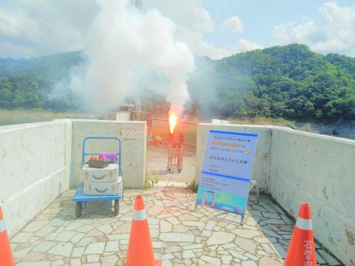 全時守視降雨機會，水利署再次把握午後對流啟動人工增雨-石門水庫2