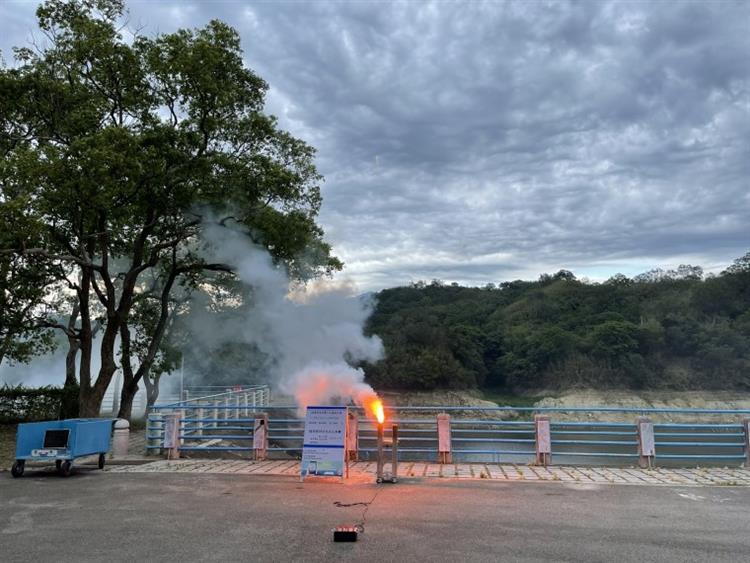 不放過任何水庫增雨機會，水利署隨時待機啟動人工增雨-明德水庫