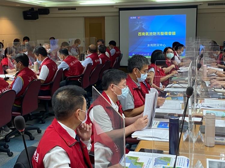 因應西南氣流可能強降雨   水利署提前防汛應變 (2)