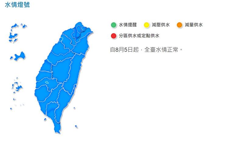 連日豐沛降雨全台水情轉為正常  應變盧碧颱風水利署持續高度警戒-8月5日起全台水情正常.JPG