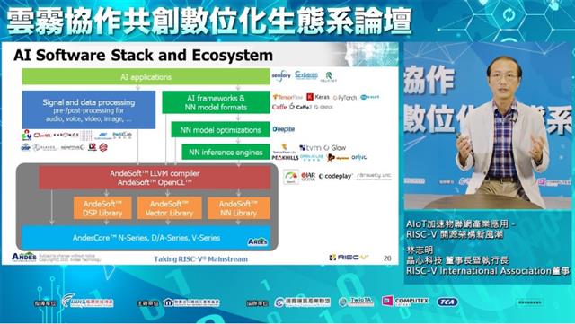 晶心科技林志明董事長分享在RISC-V開源架構下運用AIoT加速物聯網應用