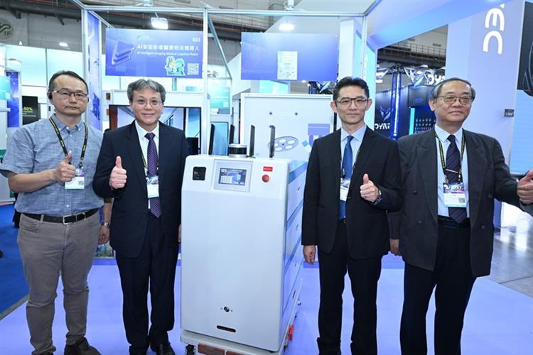 開啟彈跳視窗，連結到工研院研發「AI智能影像醫療物流機器人」，打造具備AI視覺辨識與情境感知的醫療物流機器人，能準確避障並即時調整路徑(jpg檔)