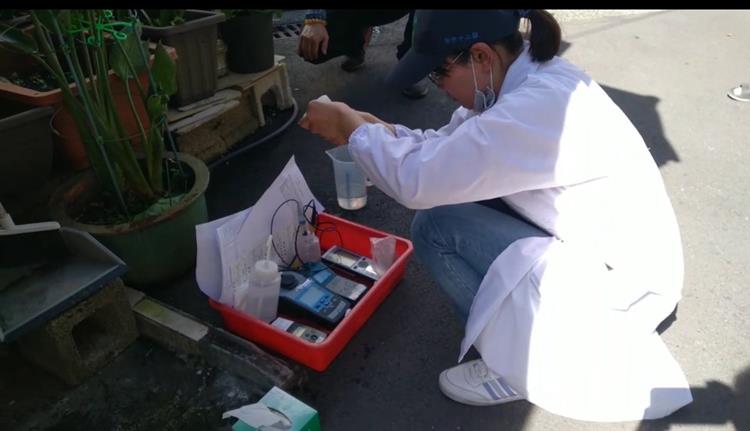 台水公司水質行動檢驗車前往進駐新山廠及福安