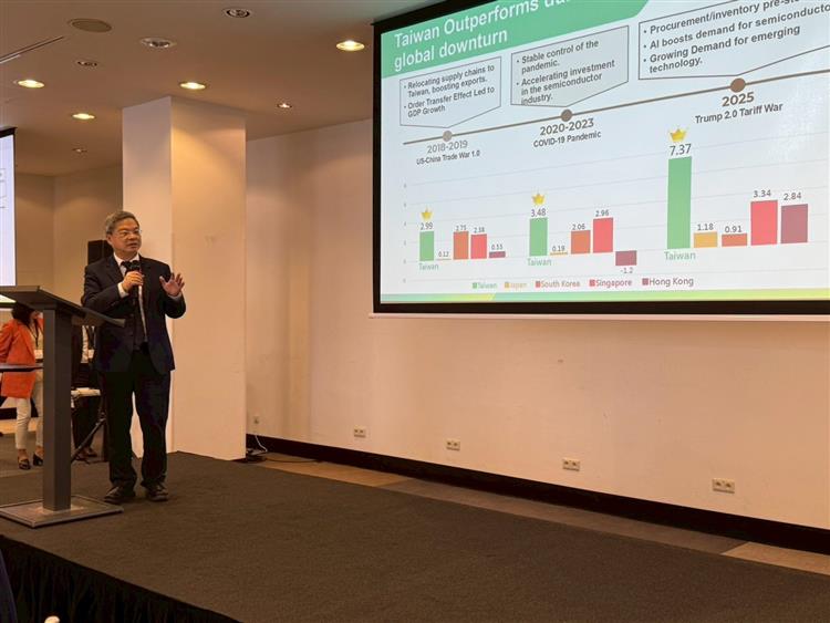 龔部長出席台捷商務合作交流午宴(龔明鑫部長率經貿訪團四訪捷克  深化臺捷經貿夥伴關係)